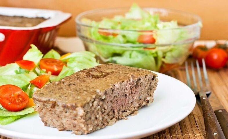 budincă de carne aburită pentru pancreatită