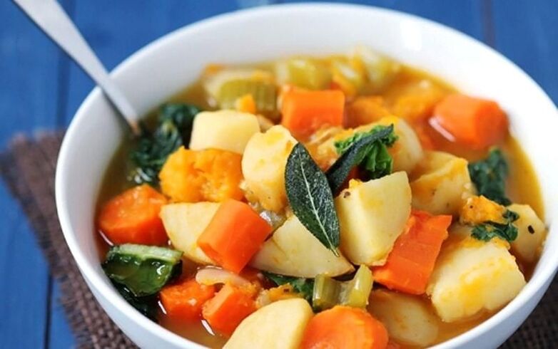 tocană de legume cu pancreatită