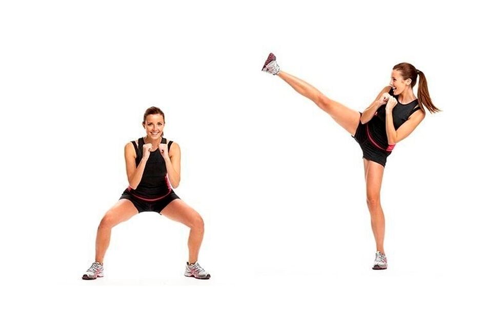 Swing Squats pentru picioare subțiri